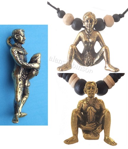Thai phallic pendant necklace