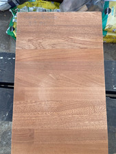 Sapele Worktop Off cut - 280 x 360 x 40mm - Wood - Timber