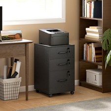 Mobile Filing Cabinet with 3