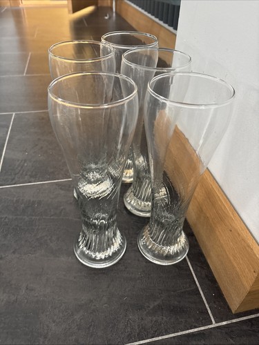 Vintage pilsner glasses beer