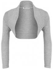 Ladies Long Sleeve Shrug Open