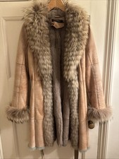 Women’s Beige Leather & Fur