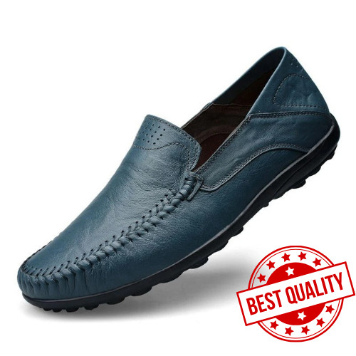 Men genuine leather loafers - genuine,