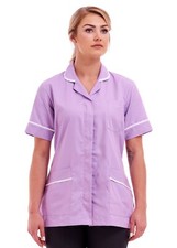 LILAC Women's Healthcare Nurses Zipper Closure Tunic Size 8 to 26