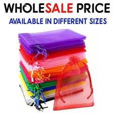 50-500Pcs Organza Gift Bags