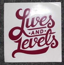 Drop Dead Clothing Co. Lives And Levels (RED) Vinyl Sticker EXTREMELY RARE!!!