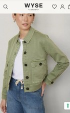Wyse Catrin Jacket Pistachio Green BNWT Size 3 UK 12 14 RRP£195 Immaculate