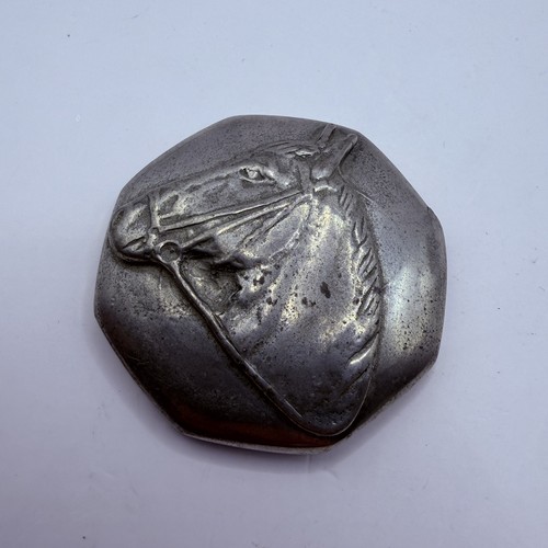 Justin pewter horse head - justin,