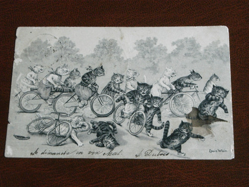 Original louis wain signed - wain,