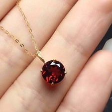 2.00Ct Round Cut Red Garnet