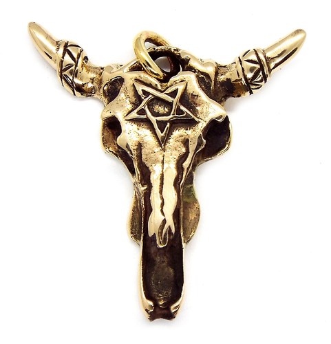 Bronze horned ram goat style - ram,