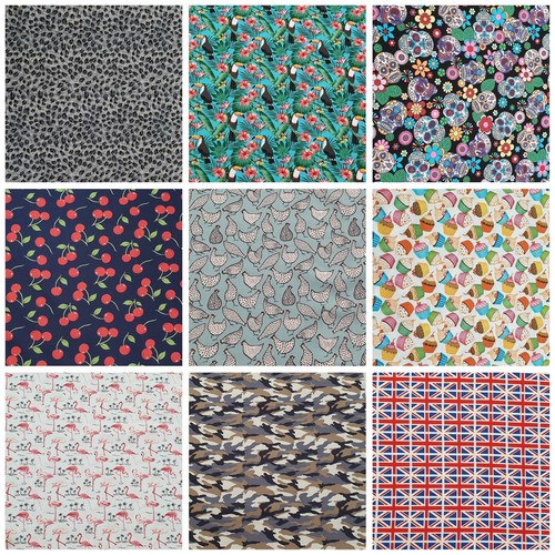 Cotton print poplin fabrics - print,