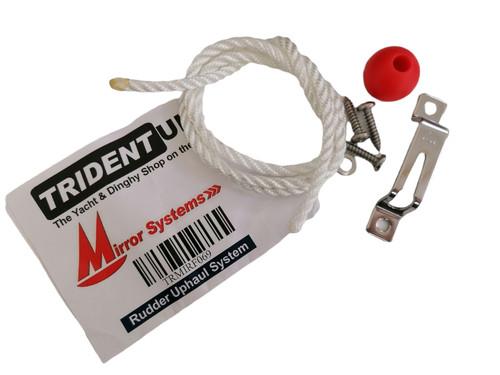 Mirror dinghy rudder uphaul - dinghy,