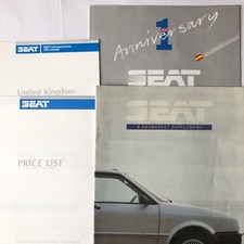 Seat Ibiza Malaga Brochure Road Tests & Price List 1986 & Anniversary Brochure