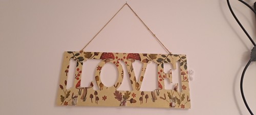Wooden wall hanging sign - wooden, wall-hanging