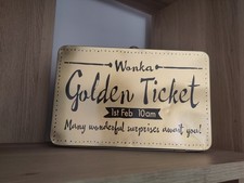 Roald Dahl Charlie & Chocolate Factory Wonka Golden Ticket Gift Tin #RD106 