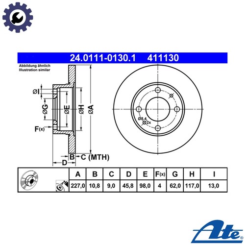 Brake disc 0111 - 2x,