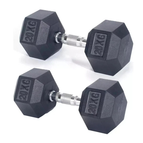 Hex dumbbells set 20kg - dumbbells,