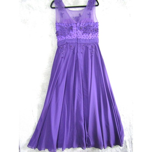 Purple beaded floral - purple,