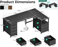 Coleshome Computer Corner Desk