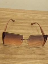 Pink Ombre Sunglasses With Diamanté Sides.