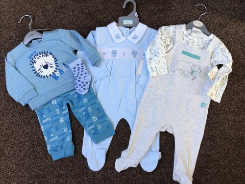 Bundle baby boys - clothes, teddy