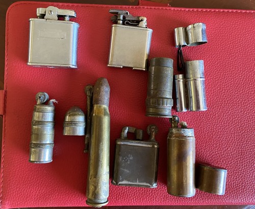 Vintage lighters trench art - vintage,