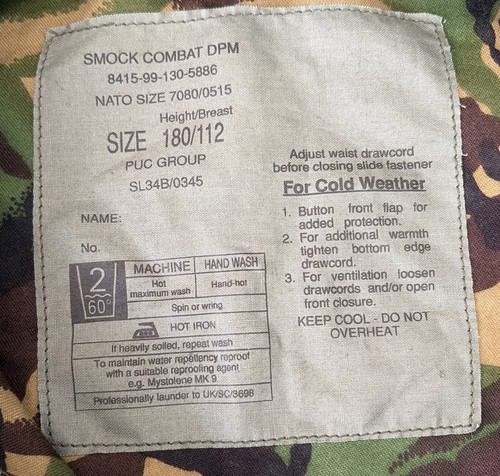 Genuine british army dpm - genuine,