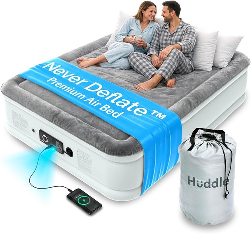 Double air bed built - bed, in