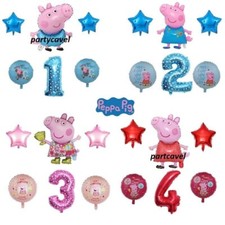 6pcs Peppa Pig Theme Number