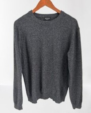 BARTOLINI Cashmere Wool Sweater Made in Italy Heather Gray Brown