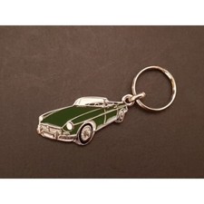 MG MGB MGC Roadster Profile Keychain (Green)