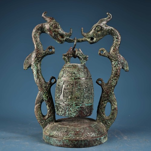 Antique chinese bronze double - antique,