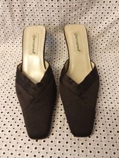 Atmosphere Black Slip On Heel