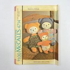 McCalls 4714 Teddy Bear Family