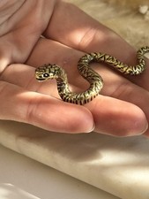 Brass Snake Figurine –