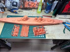 3D Printed 1/350 British Royal Navy Duncan-class Battleship  static Model Kit
