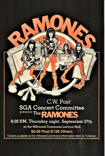 Ramones concert poster x18 - ramones, 12"x18"