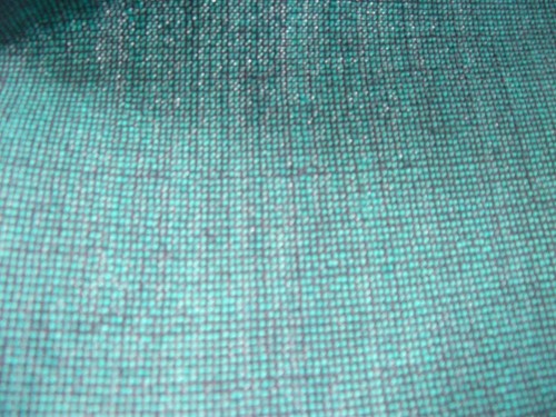 Two tone green blue - blue, woven