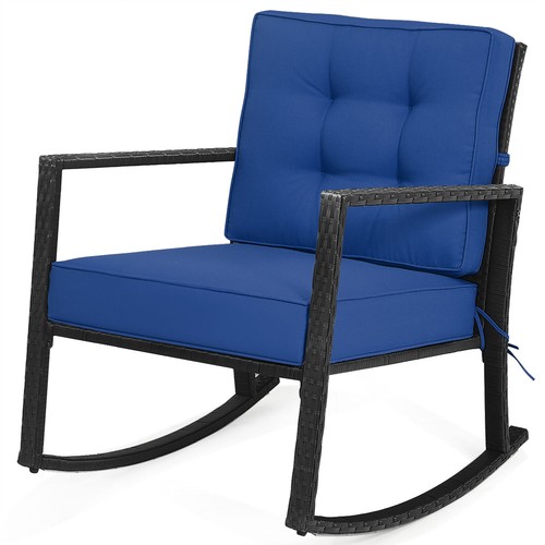 Outdoor wicker rocking chair - wicker,