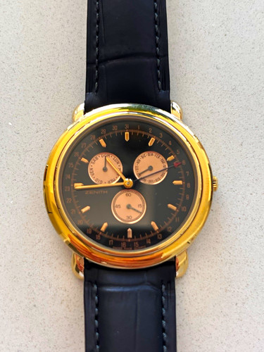Vintage zenith triple calendar - vintage,