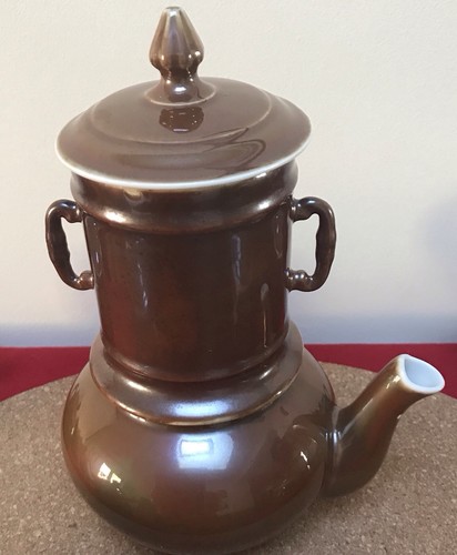 Vintage brown lustre french - brown,
