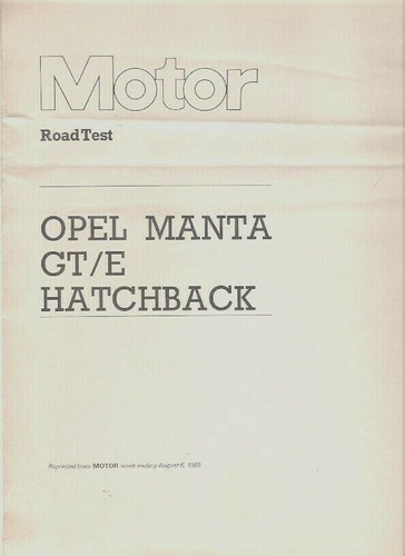 Opel manta hatchback road - opel,