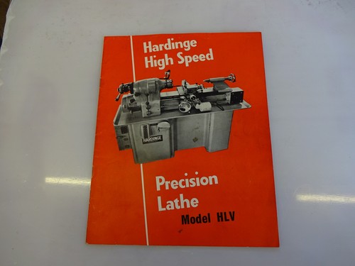 Hardinge lathe model hlv - lathe,