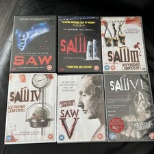 (14) 6 X DVD’s Saw 1-6 James