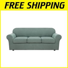 Sage Stretch Sofa Cover Set -