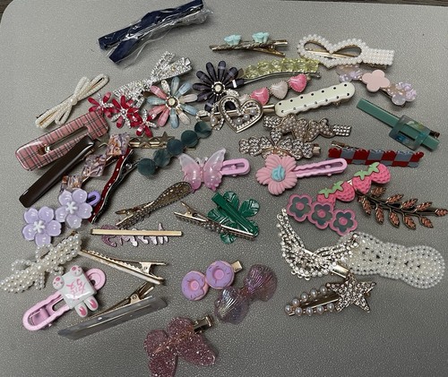 Lot kids hair clips - of,