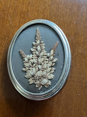 Large vintage oval - , brooch