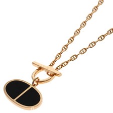 Hermes Hermès Chaine d'Ancre Verso Necklace in 18K Pink Gold for Women