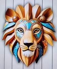 Ethnic LION HEAD 2D (flat)